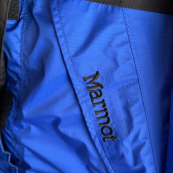 Marmot blue and black rain jacket - Picture 3 of 6